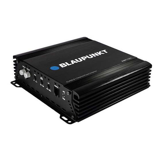 Blaupunkt Amplifier Instruction Manual