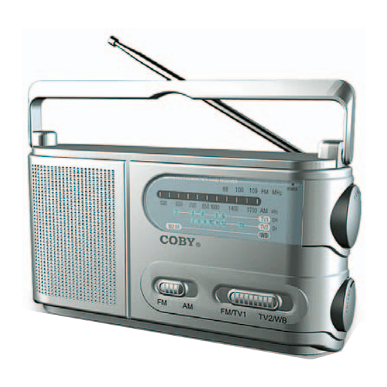 Coby CX 38 - Portable Radio Specifications