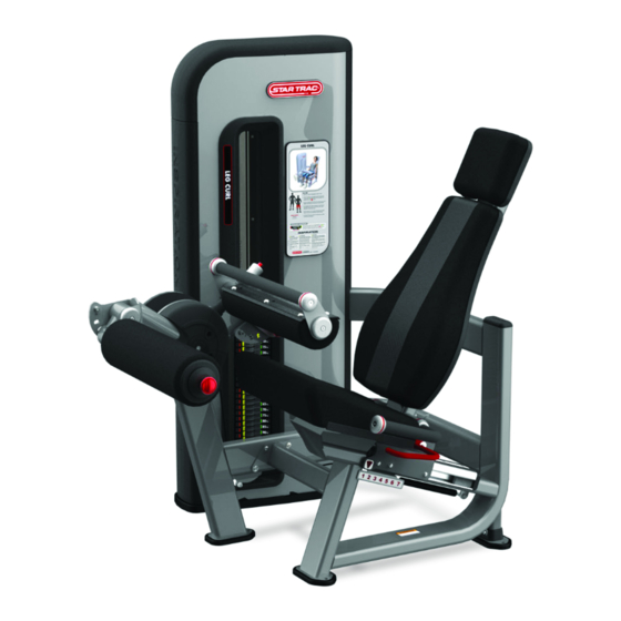 Star Trac INSPIRATION STRENGTH LEG CURL IP-S1315 Installation Instructions Manual