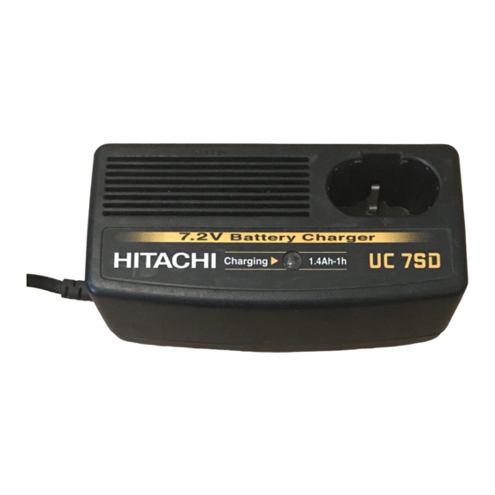 Hitachi UC 7SD Instruction Manual And Safety Instructions
