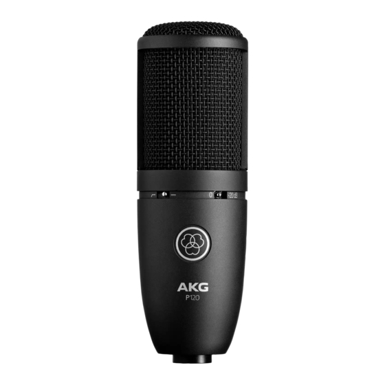 AKG P120 User Instructions