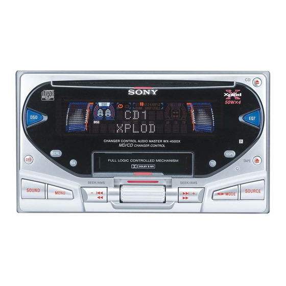 Sony WX-4500X Service Manual