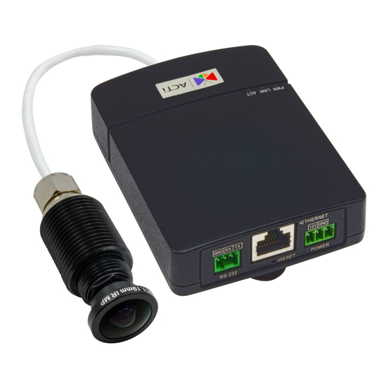 ACTi Q13 Hardware Manual