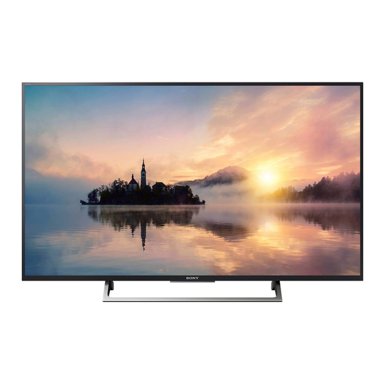 Sony Bravia KD-55X7007E Manuals