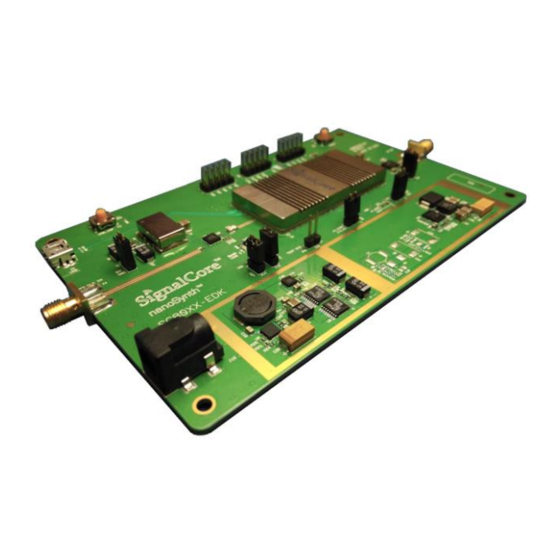 SIGNALCORE nanoSynth SC800 EDK User Manual