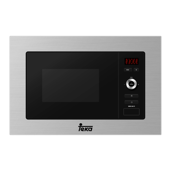 TEKA MWE 225 FI INSTRUCTION MANUAL Pdf Download | ManualsLib