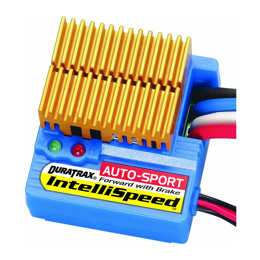 Duratrax IntelliSpeed AUTO-SPORT - Electronic Speed Control Manual