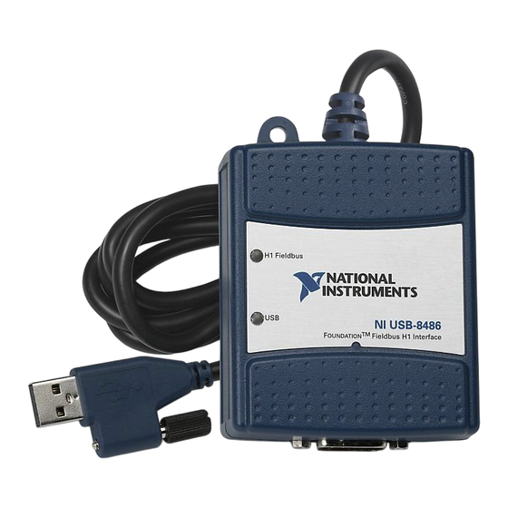 National Instruments FOUNDATION PCMCIA-FBUS-2 Installation Manual