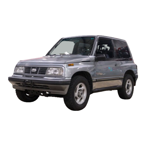 Geo TRACKER 1994 Manual