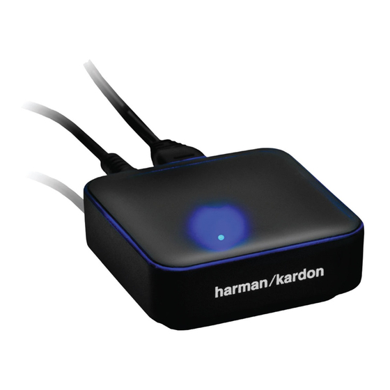 Harman Kardon BTA 10 Quick Setup Manual