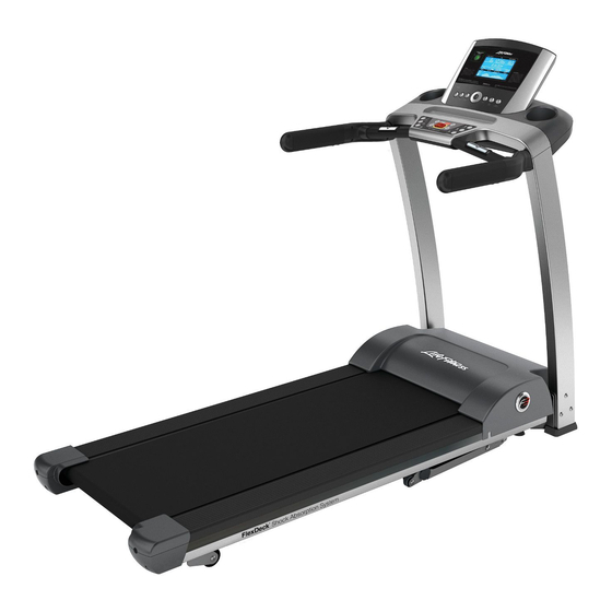 Life Fitness Folding Treadmill F3-XX00-0102 Manuals