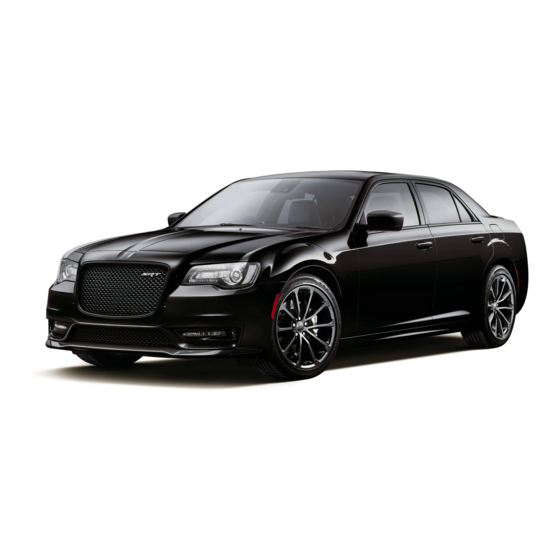 Chrysler 2015 300 SRT Operating Information Manual