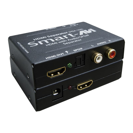 SMART-AVI HSA-100 Installation Manual