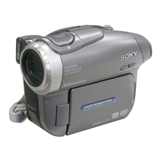 Sony DCR-DVD403 Service Manual