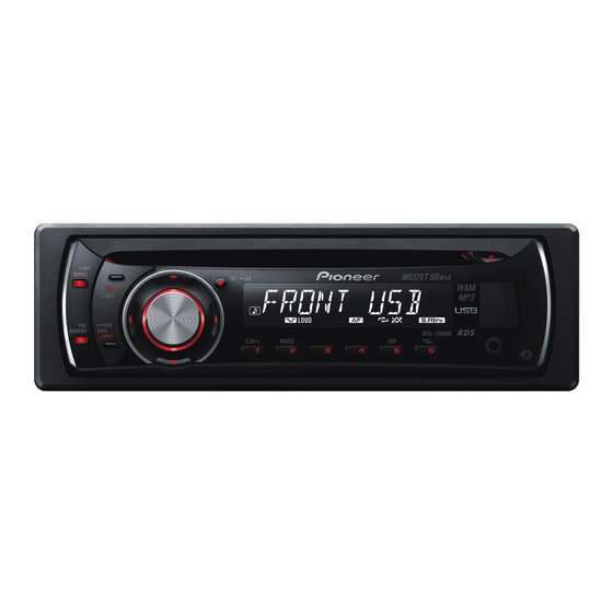 Pioneer DEH-2120UB Installation Manual