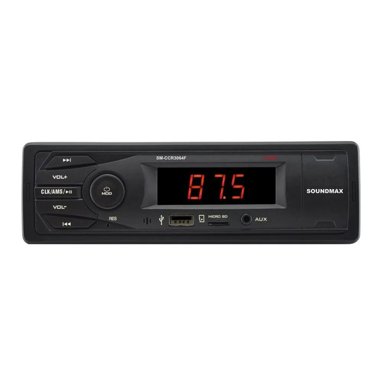 SoundMax SM-CCR3064F Instruction Manual