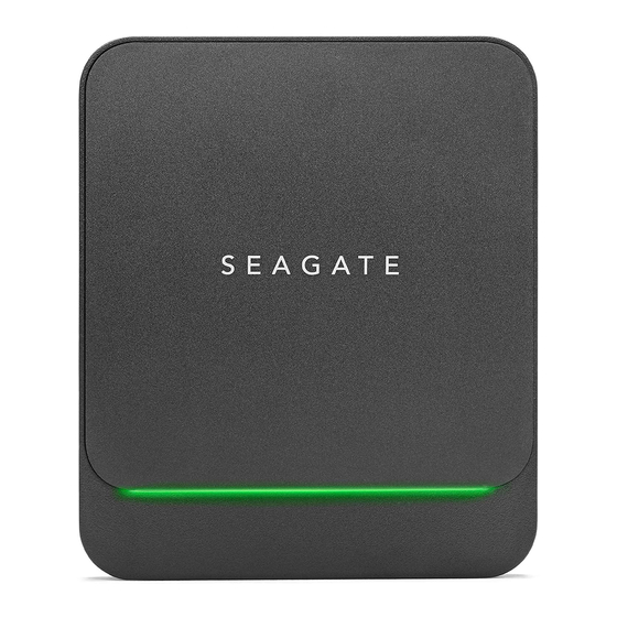 Seagate BarraCuda Fast SSD User Manual