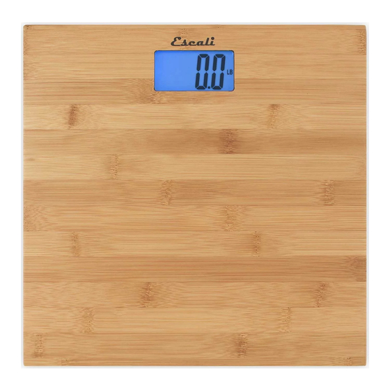 Escali ECO200 Product Manual