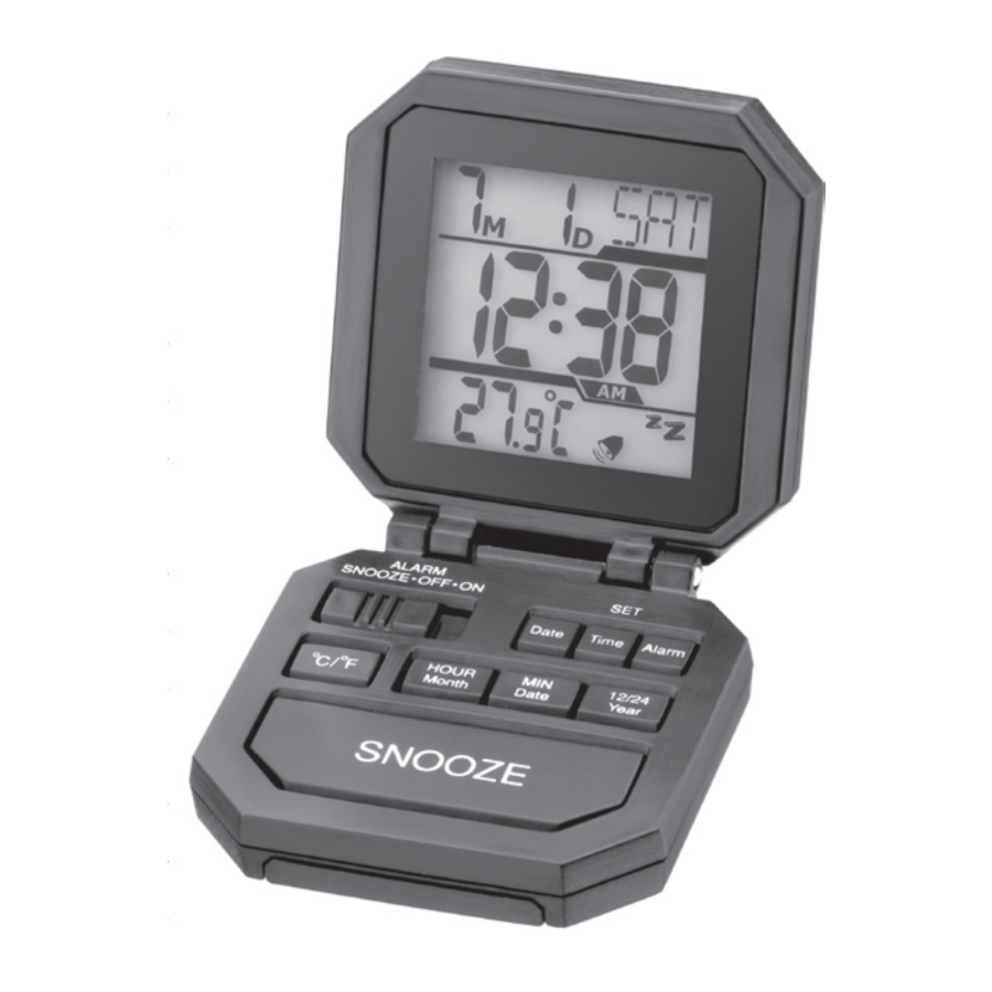 Radio Shack 63251 Travel Alarm Clock Manual ManualsLib