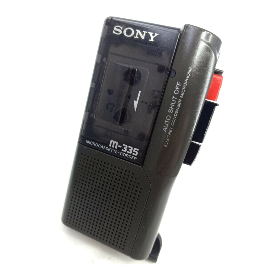 Sony M-450 Microcassette Recorder with 30 Hours of Battery Life