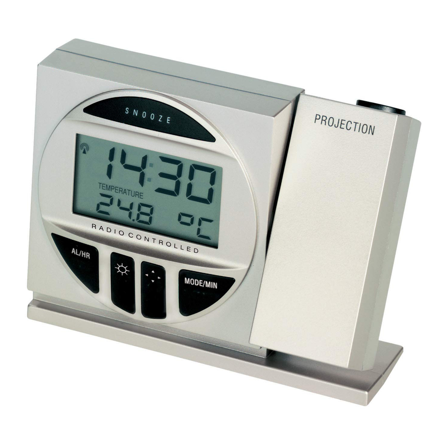 TFA 98.1009 RadioControlled Projection Alarm Clock Manual ManualsLib