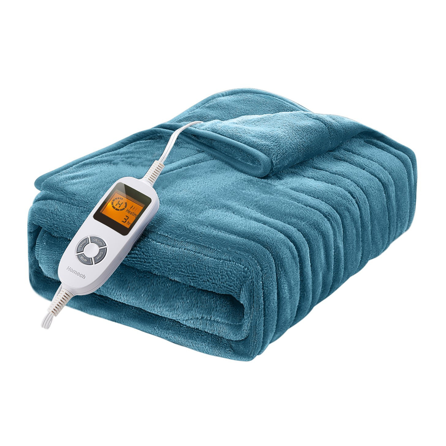 Homech HMBD002 Heated Throw Blanket User Manual ManualsLib