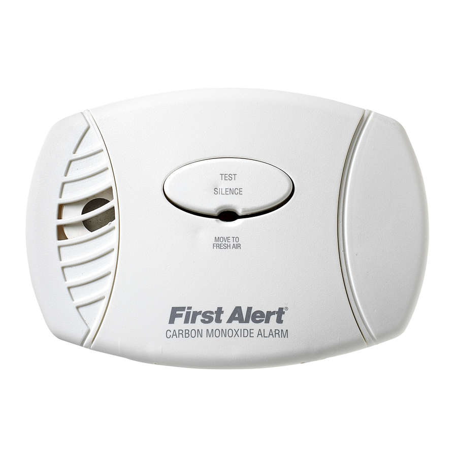 First Alert CO606A - 120V Plug-In Carbon Monoxide Alarm Manual | ManualsLib