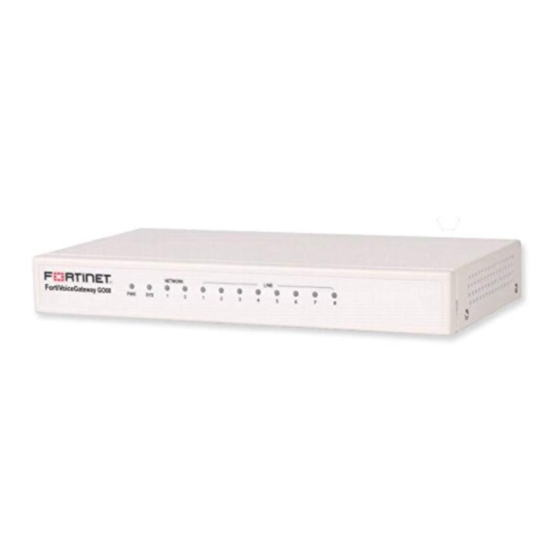 Fortinet FortiVoice FVG-GT01 Quick Start Manual
