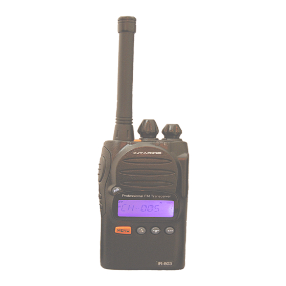 Intaride IR- 803 User Instructions