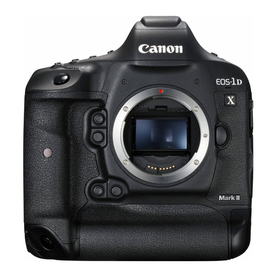 Canon EOS-1 D X Mark II Instruction Manual