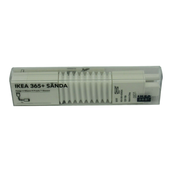 IKEA  365+ SÄNDA Manual