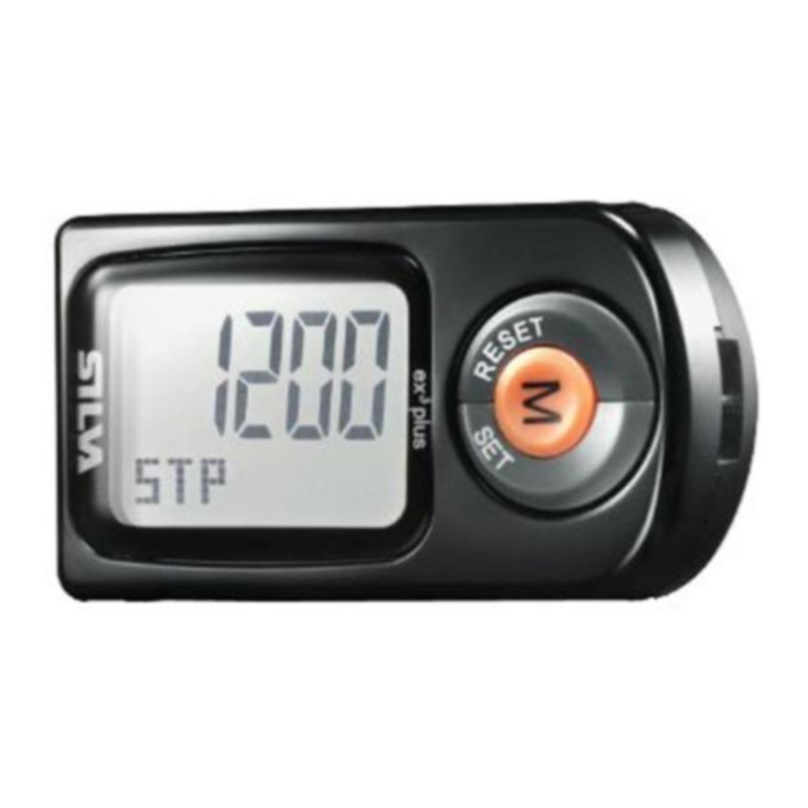 Silva EX3 Plus 56026 Pedometer Manual ManualsLib