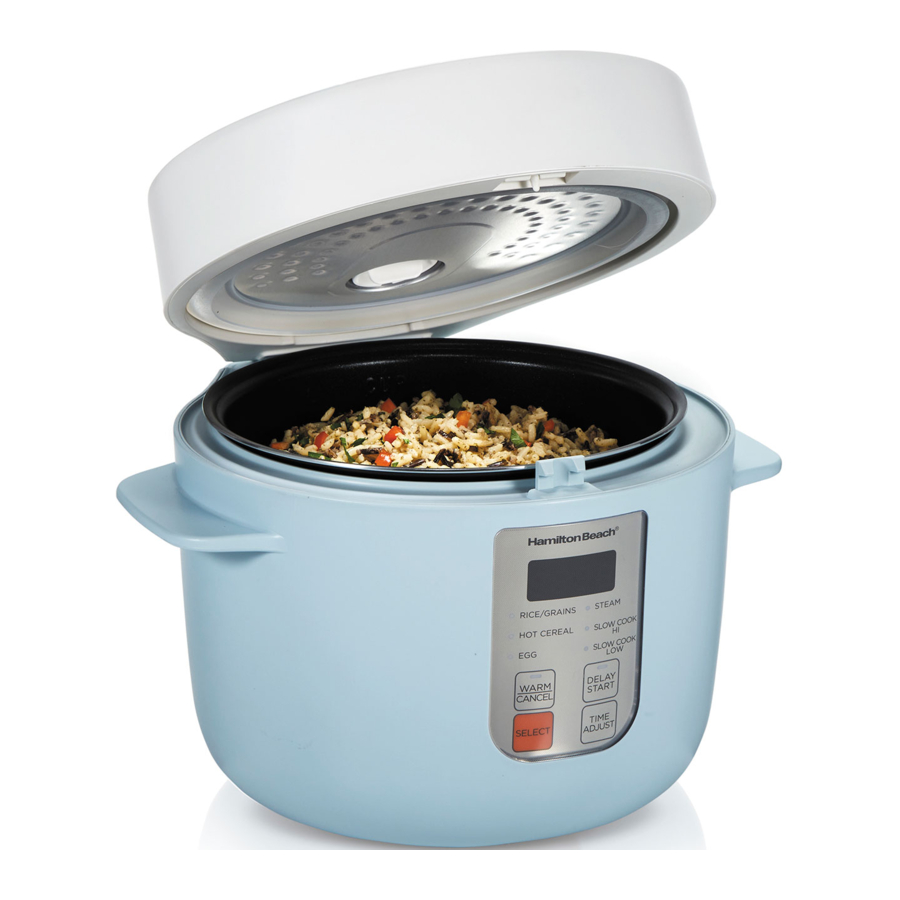 Hamilton Beach 37561 MultiFunction Rice Cooker Manual ManualsLib