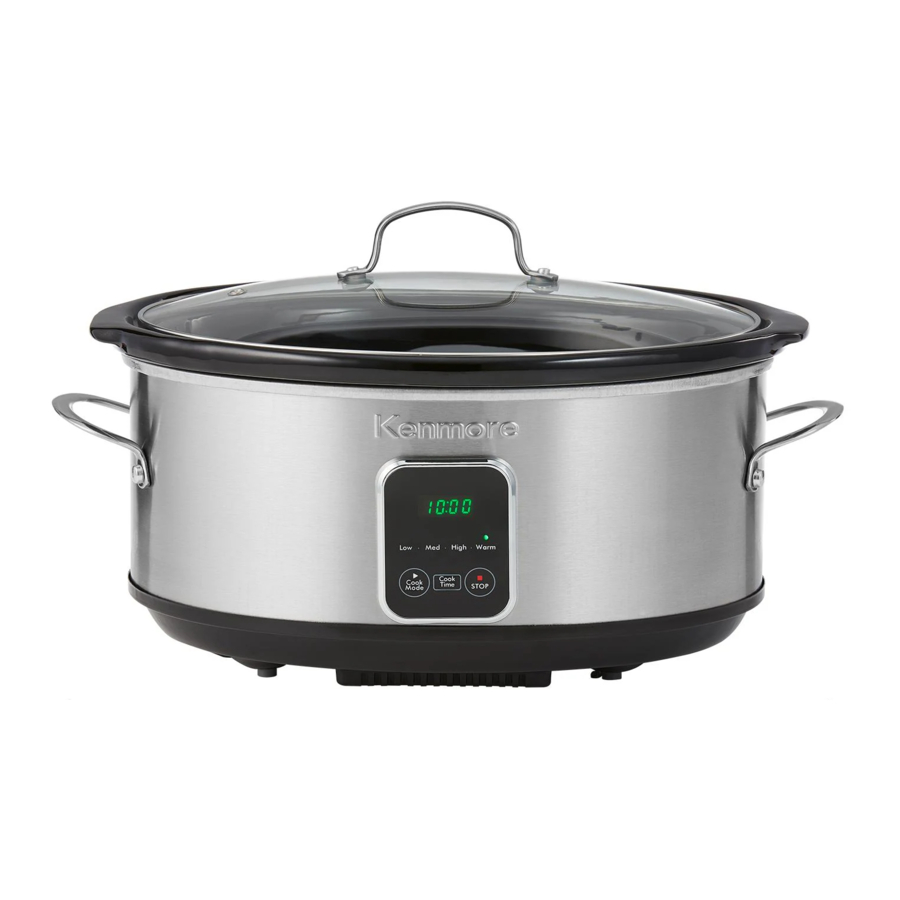 Kenmore KKSC7QSS 7Quart Slow Cooker Manual ManualsLib