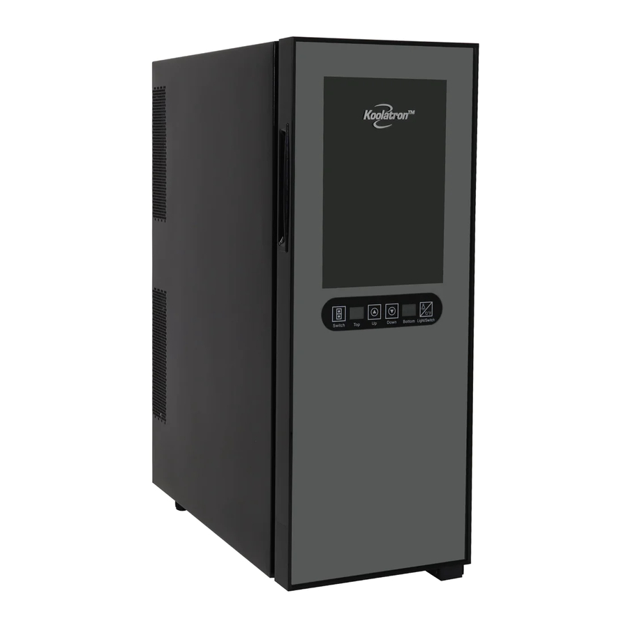 Koolatron WC12DZ Dual Zone Wine Cellar 12bottle Manual ManualsLib