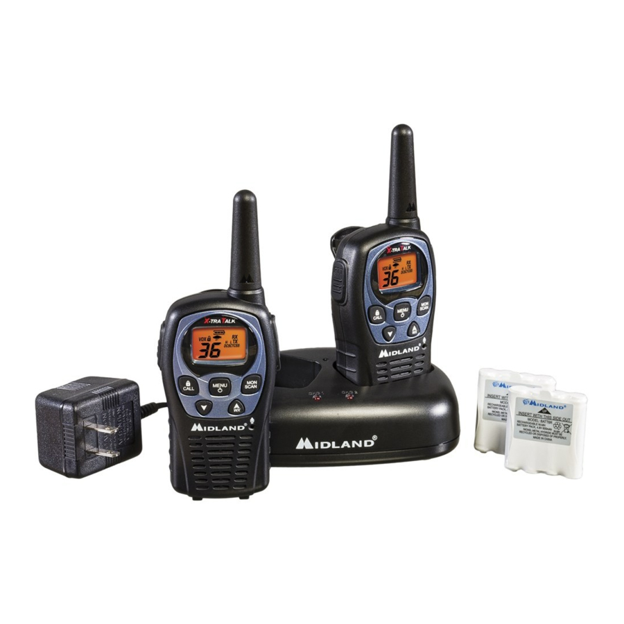 Midland X-tra Talk Lxt560 Series - Gmrs Frs Radio Manual 