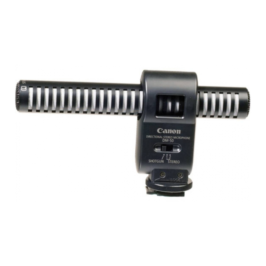Canon DM 50 Canon Directional Stereo Microphone Manual ManualsLib canon-dm-50-canon-directional-stereo-microphone-manual-manualslib