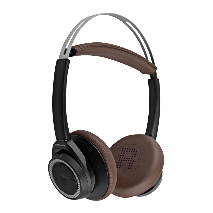 Plantronics BackBeat SENSE Headphones Manual ManualsLib