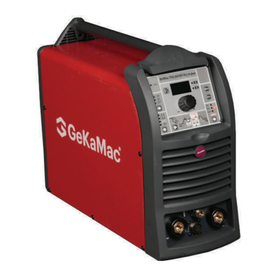 GeKaMac Power TIG 4000 AC/DC PULSE User Manual