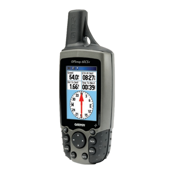 Garmin GPSMAP 60CSx - Hiking GPS Receiver Manual De L'utilisateur