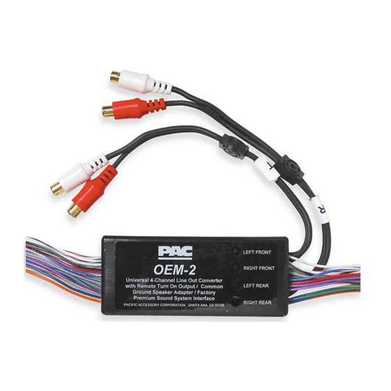 PAC OEM-2 User Manual