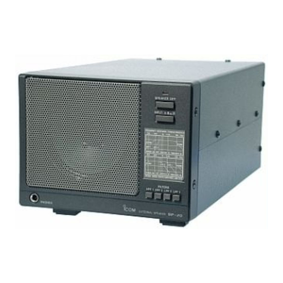 Icom SP-20 Instructions