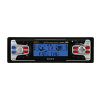 Sony XR-CA600X - Fm/mw/sw Cassette Car Stereo Operating Instrutions