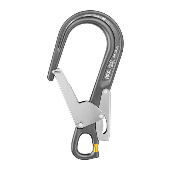 Petzl MGO OPEN 60 Technical Notice
