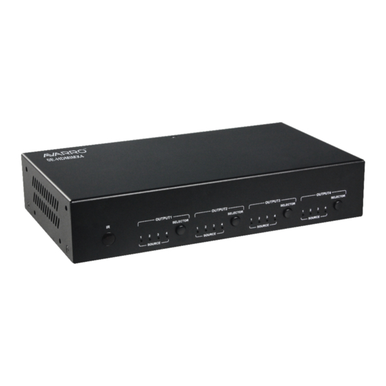 AVARRO 0E-HDMIMX4 Manual