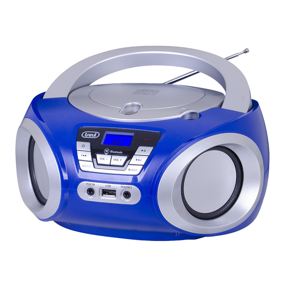User Manuals: Trevi CMP 544 BT Portable Stereo Radio