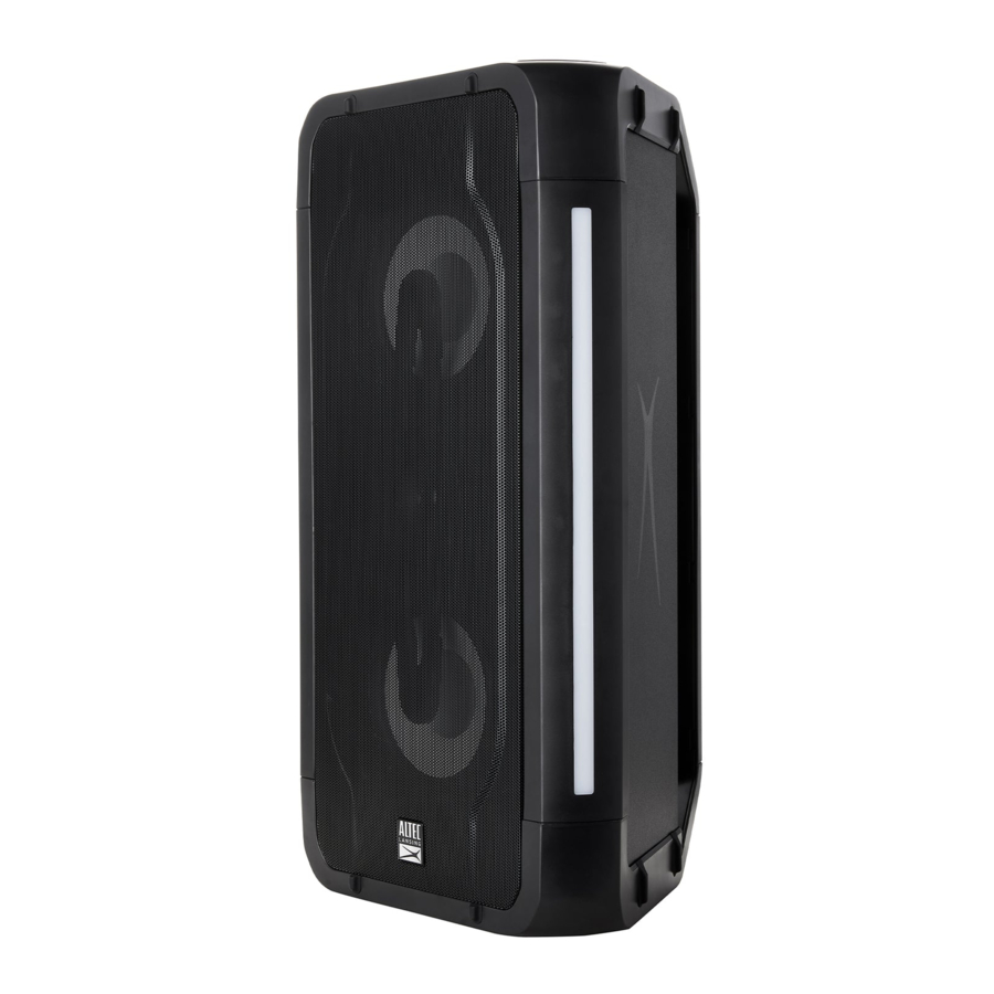 Altec Lansing Shockwave 100 IMT7001 Wireless Party Speaker Manual