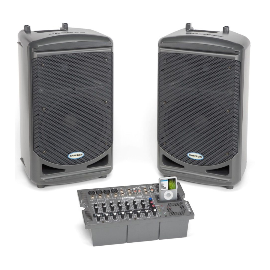 Samson EXPIDITION XP510i Portable PA System Manual ManualsLib