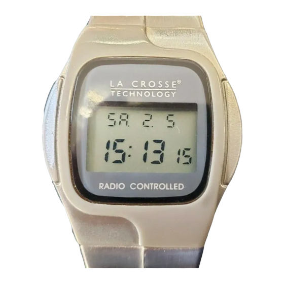 La Crosse WT961B WWVB Radio Controlled Watch Manual ManualsLib