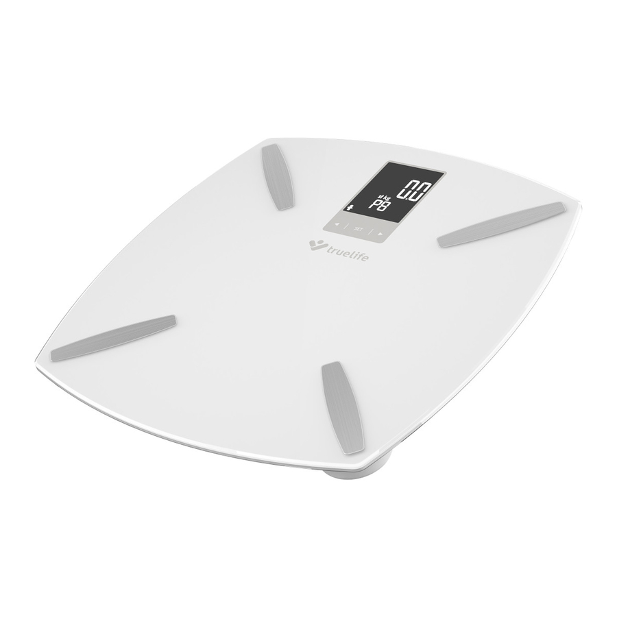 TrueLife FitScale W3 Smart Wireless Scale Manual ManualsLib